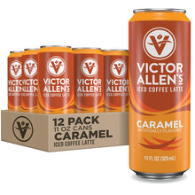 Load image into Gallery viewer, Iced Latte, Caramel Flavored, Ready to Drink, 12 Pack - 8oz Cans