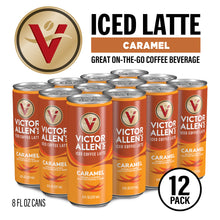 Load image into Gallery viewer, Iced Latte, Caramel Flavored, Ready to Drink, 12 Pack - 8oz Cans