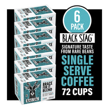 Load image into Gallery viewer, Black Stag Fair Trade Brace For It Blend, 72 Count, Single Serve Coffee Pods for Keurig K-Cup Brewers
