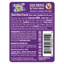 Load image into Gallery viewer, Iced Latte, Cinnamon Toast Crunch Flavored, Ready to Drink, 12 Pack - 13.7oz Bottles
