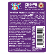 Load image into Gallery viewer, Iced Latte, Cinnamon Toast Crunch Flavored, Ready to Drink, 12 Pack - 13.7oz Bottles