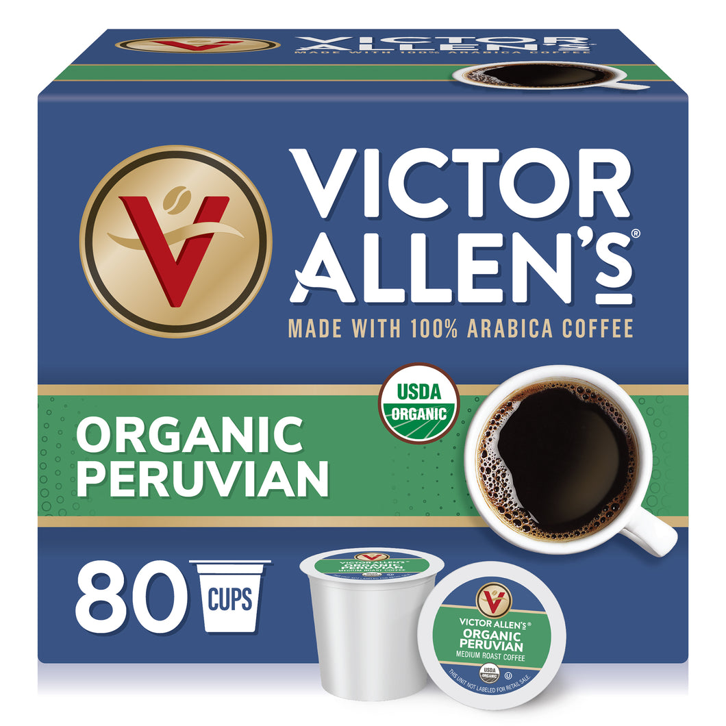 Organic Peruvian, Medium Roast, Single Serve Coffee Pods for Keurig K-Cup Brewers