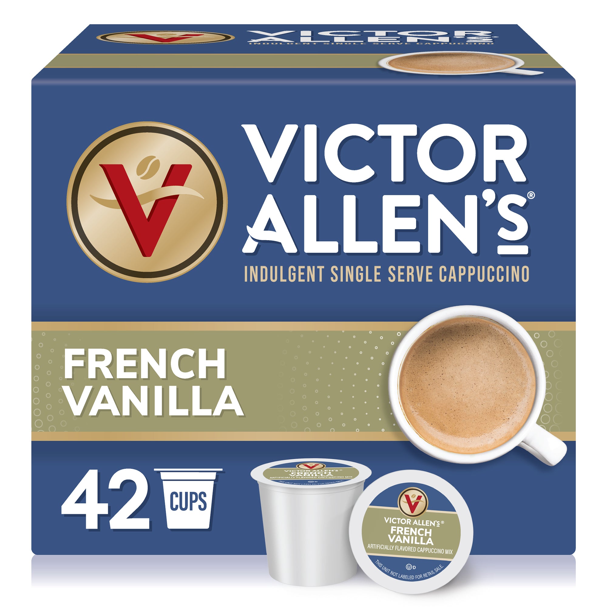 French Vanilla Cappuccino Single Serve Cups for Keurig K-Cup Brewers –  Victor Allen