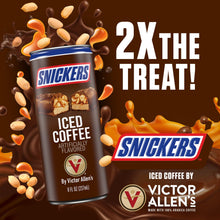 Load image into Gallery viewer, Iced Latte, Snickers Flavored, Ready to Drink, 12 Pack - 8oz Cans
