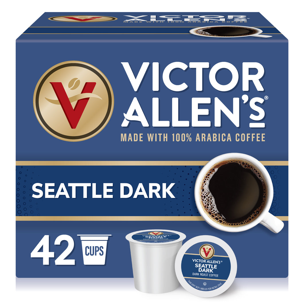 Seattle Dark, Dark Roast, Single Serve Coffee Pods for Keurig K-Cup Brewers