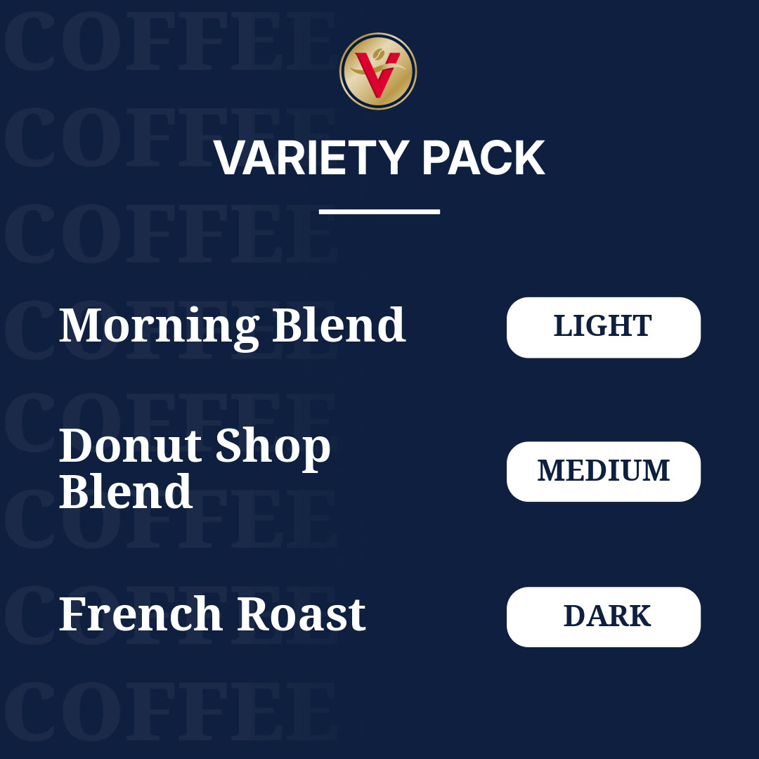 Variety Pack, 32 Count, Single Serve Coffee Pods – Victor Allen