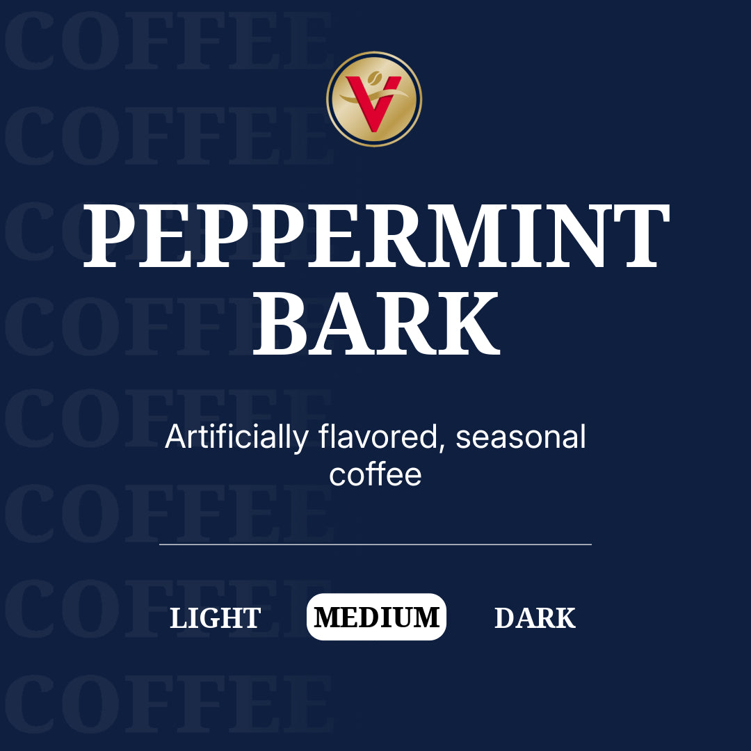 Peppermint Bark, Medium Roast, Single Serve Coffee Pods for Keurig