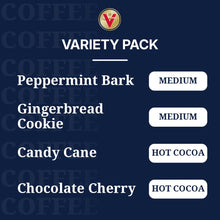 Load image into Gallery viewer, Victor Allen&#39;s Coffee Holiday Favorites Coffee &amp; Hot Cocoa Mix Variety Pack, 36 Count, Single Serve K-Cup &amp; Coffee Pods for Keurig K-Cup Brewers
