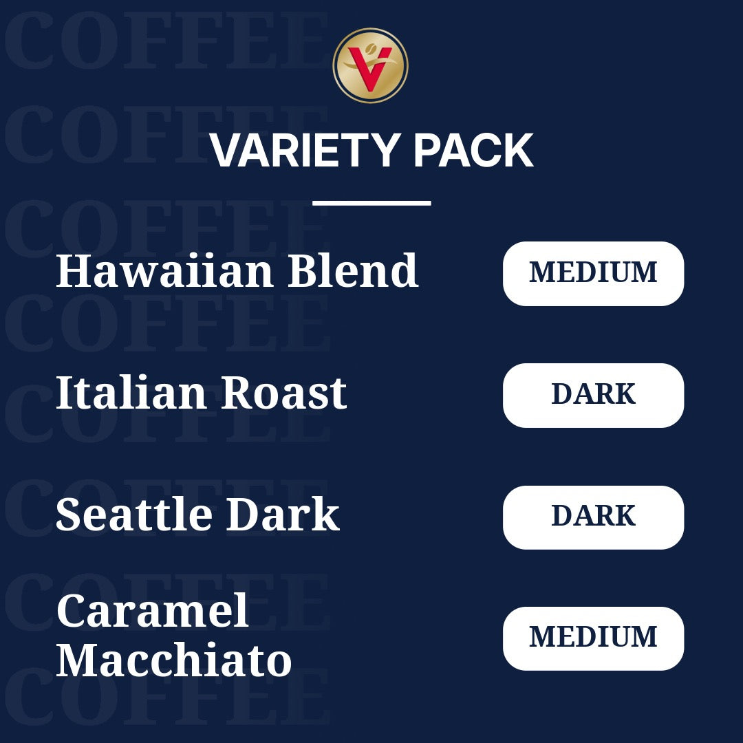 Victor Allen's Coffee Variety Pack (Kona Blend, Italian Roast