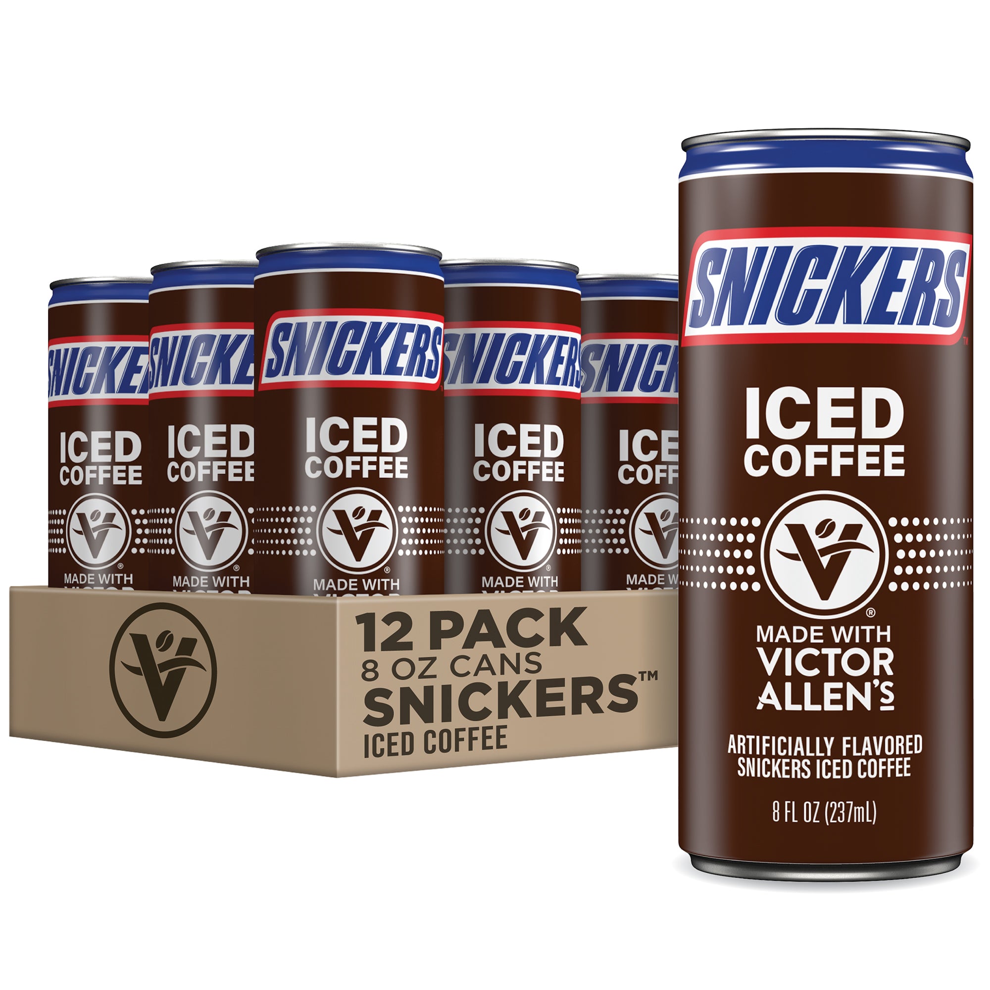 Victor Allen's Coffee Snickers Iced Coffee Latte Ready to Drink