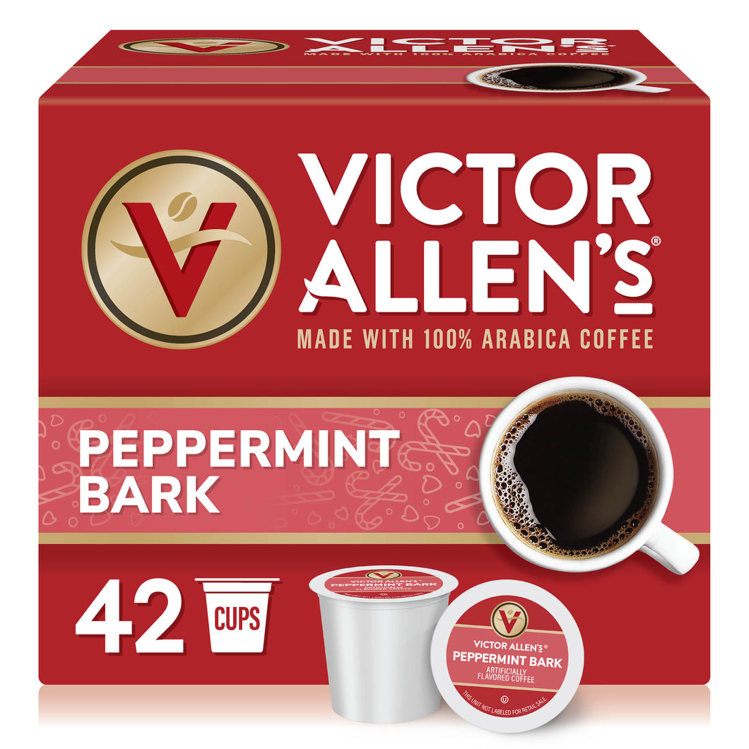 Peppermint Bark, Medium Roast, Single Serve Coffee Pods for Keurig K-Cup Brewers
