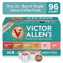 Load image into Gallery viewer, Holiday Favorites Coffee &amp; Hot Cocoa Mix Variety Pack, 96 Count, Single Serve Cups &amp; Coffee Pods for Keurig K-Cup Brewers

