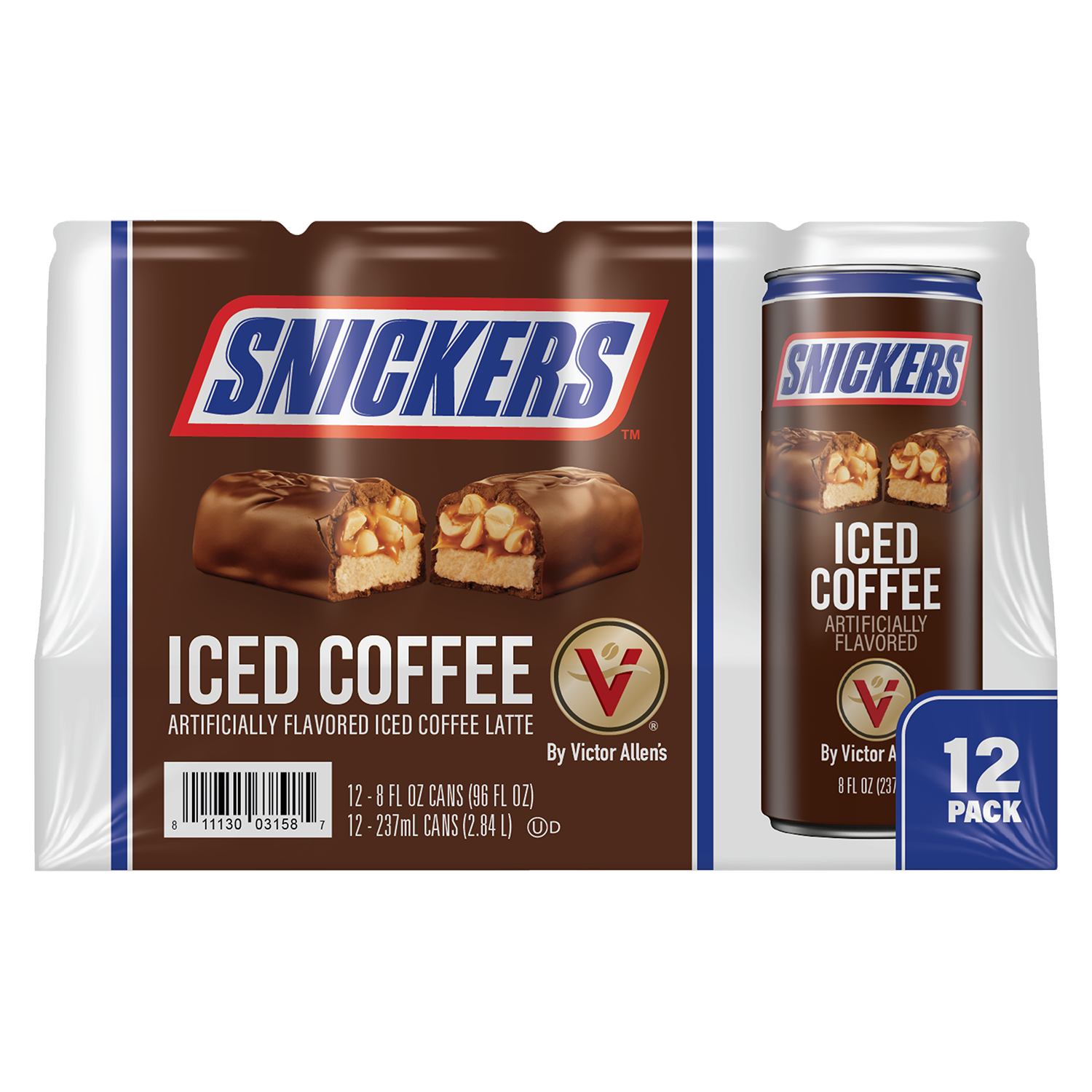 Victor Allen's Coffee Snickers Iced Coffee Latte Ready to Drink