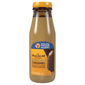 Iced Latte, Magnum Double Chocolate Caramel Iced Coffee Flavored, Ready to Drink, 12 Pack - 13.7oz Bottles
