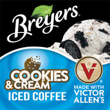 Load image into Gallery viewer, Iced Latte, Breyer&#39;s Cookies &amp; Cream Flavored, Ready to Drink, 12 Pack - 8oz Cans
