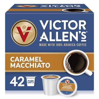 Caramel Macchiato, Medium Roast, Single Serve Coffee Pods for Keurig K-Cup Brewers