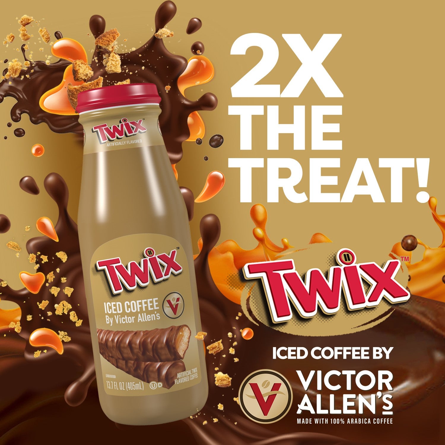 Victor Allen's Coffee Twix Iced Coffee Latte Ready to Drink, 12
