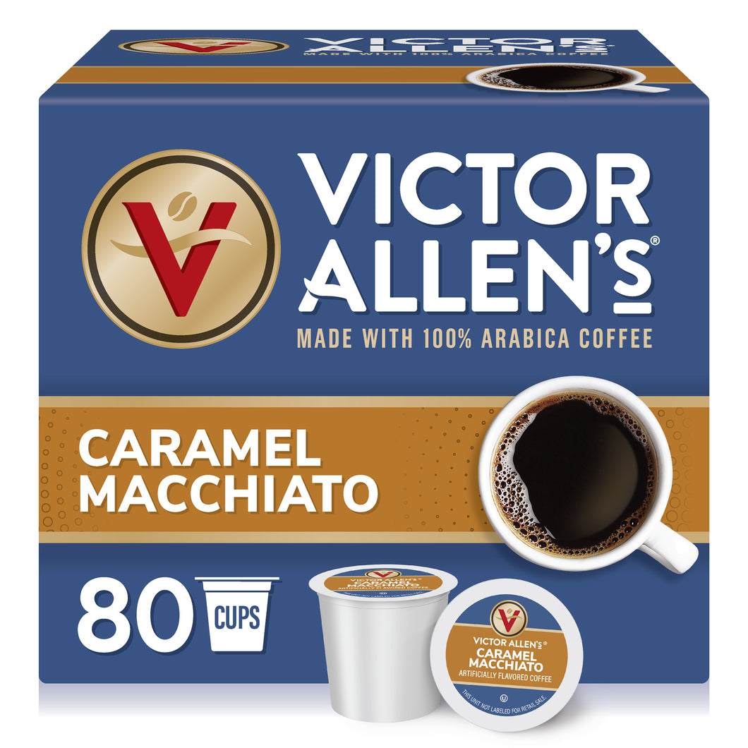 Caramel Macchiato, Medium Roast, Single Serve Coffee Pods for Keurig K-Cup Brewers
