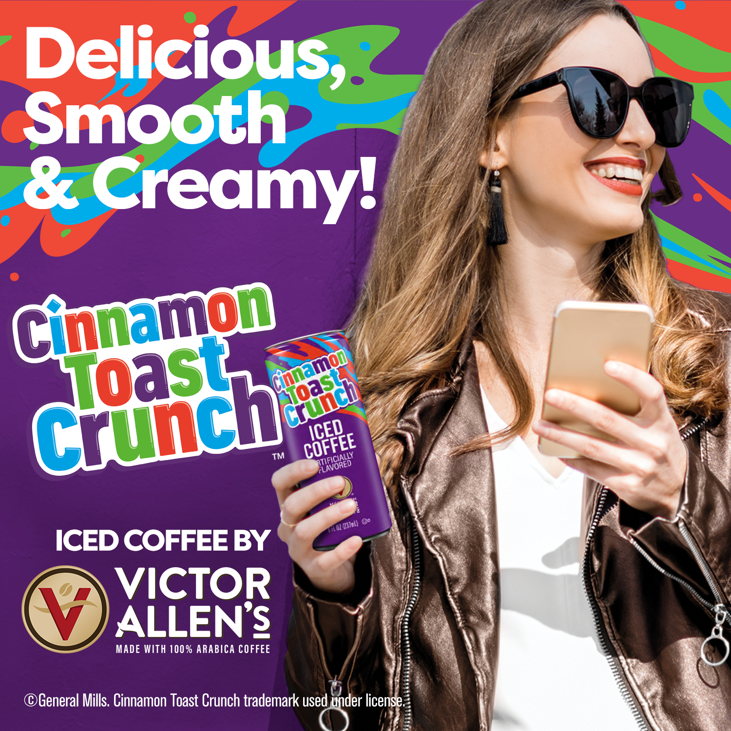 Victor Allen's Coffee Cinnamon Toast Crunch Iced Coffee, 12 Pack - 8oz Cans Victor Allen's Coffee Cinnamon Toast Crunch Iced Coffee, 12 Pack - 8oz Cans