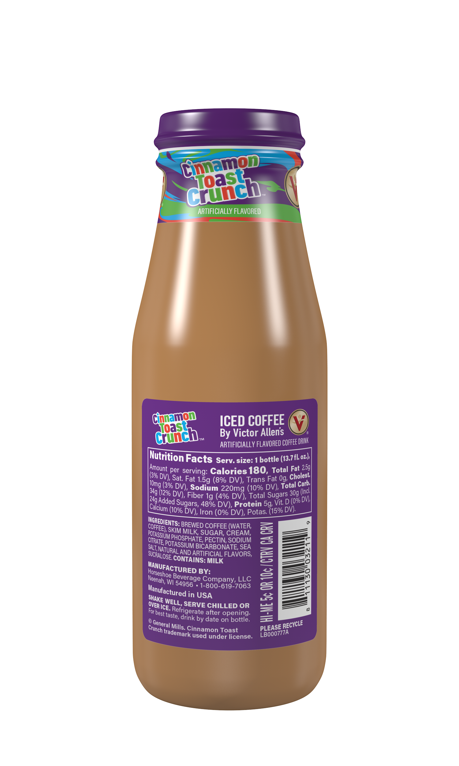 その他 Cal Victor Allen's Coffee Cinnamon Toast Crunch Iced Coffee, 12 Pack