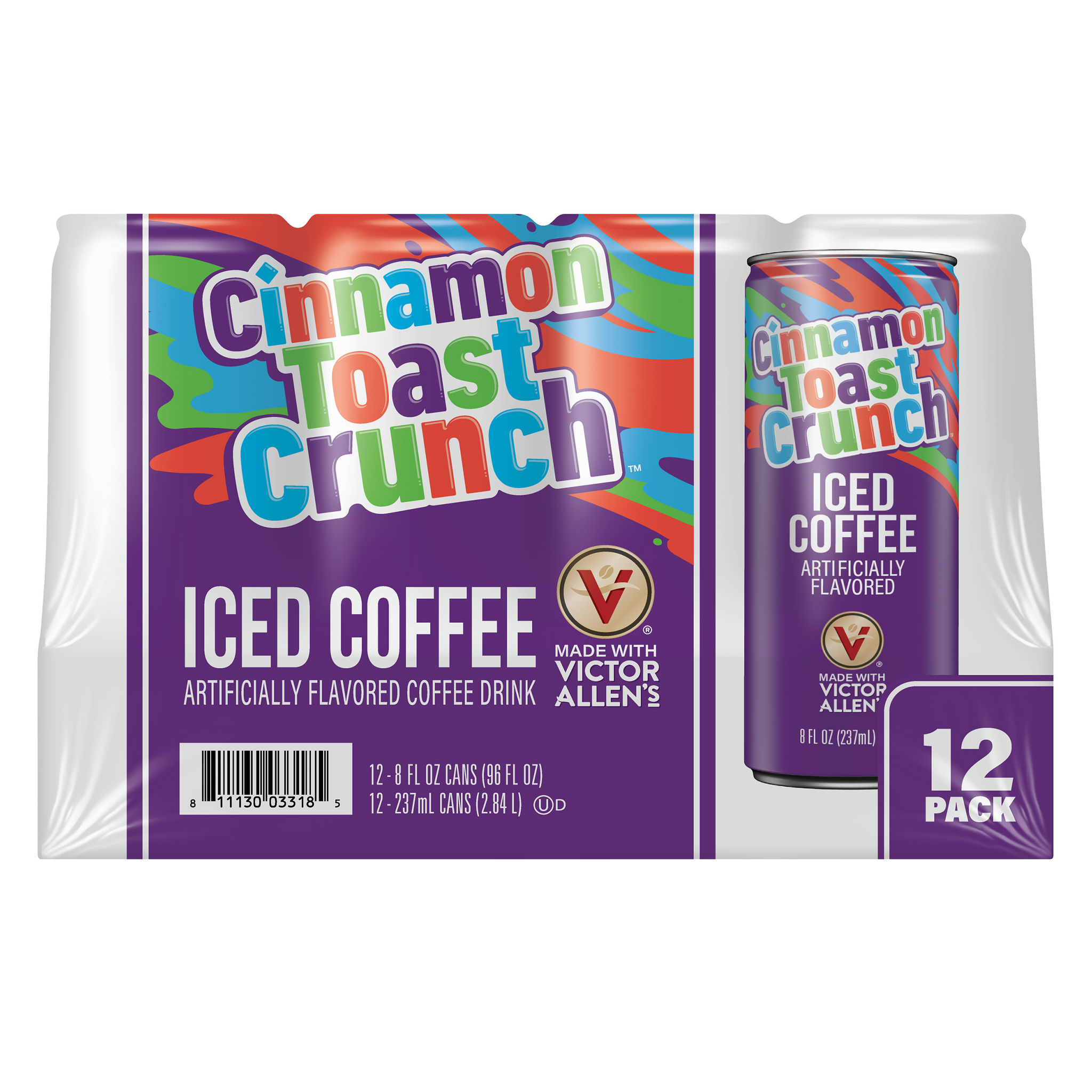 Victor Allen's Coffee Cinnamon Toast Crunch Iced Coffee, 12 Pack