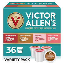 Load image into Gallery viewer, Victor Allen&#39;s Coffee Holiday Favorites Coffee &amp; Hot Cocoa Mix Variety Pack, 36 Count, Single Serve K-Cup &amp; Coffee Pods for Keurig K-Cup Brewers
