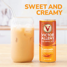 Load image into Gallery viewer, Iced Latte, Caramel Flavored, Ready to Drink, 12 Pack - 8oz Cans
