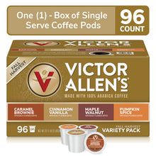 Load image into Gallery viewer, Victor Allen&#39;s Coffee Fall Harvest Variety Pack, Medium Roast, 96 Count, Single Serve Coffee Pods for Keurig K-Cup Brewers
