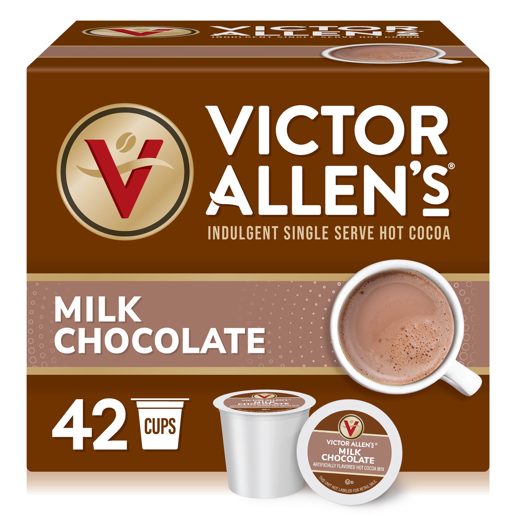 Victor Allen's Coffee Milk Chocolate Flavored Hot Cocoa Mix, 42