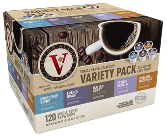 Variety Pack, Light-Dark Roasts, 120 Count, Single Serve Coffee Pods for Keurig K-Cup Brewers