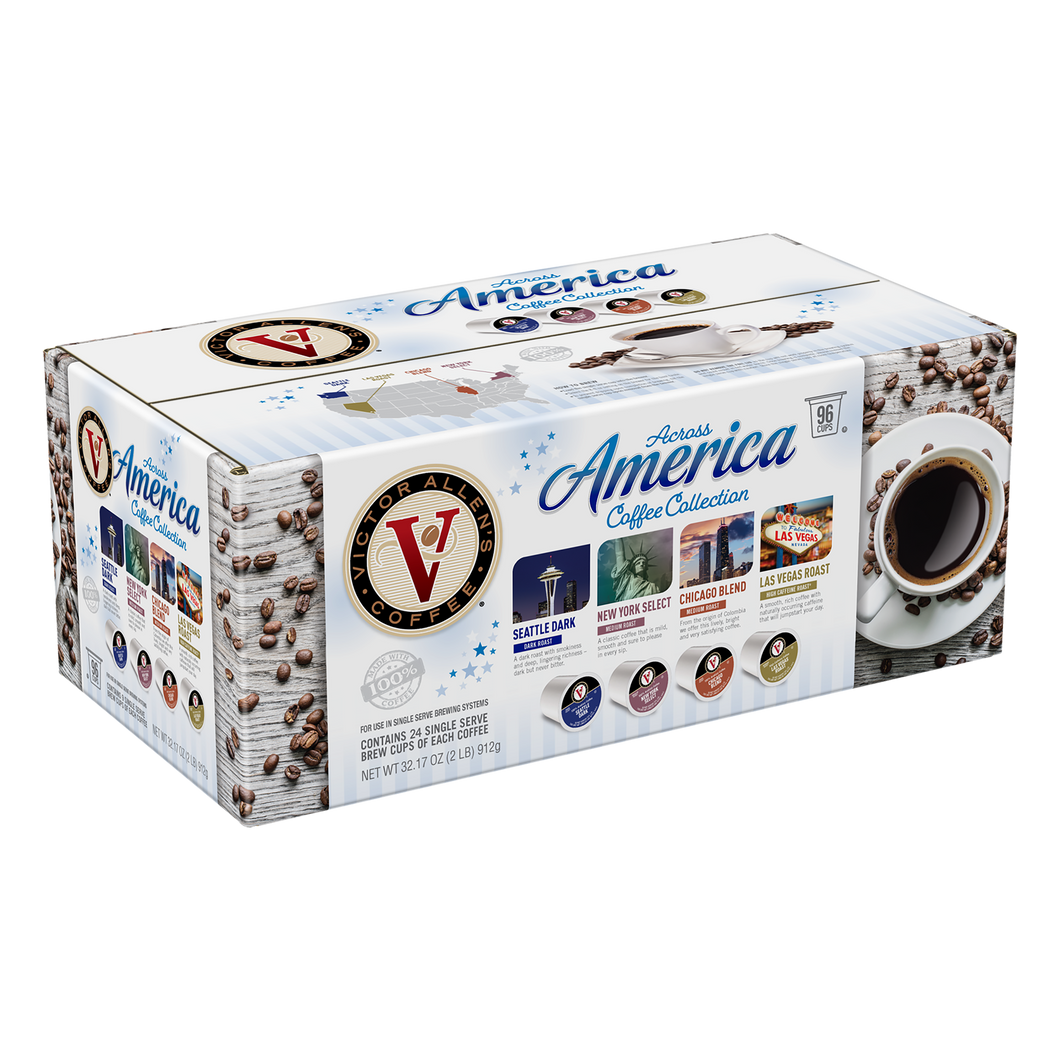 Across America Variety Pack, 96 Count, Single Serve Coffee Pods for Keurig K-Cup Brewers