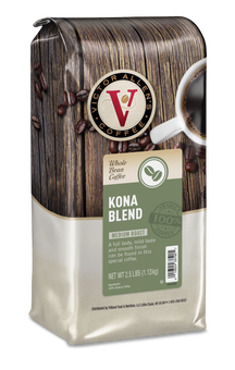 Kona Blend, Medium Roast, Whole Bean Coffee, 2.5lb Bag